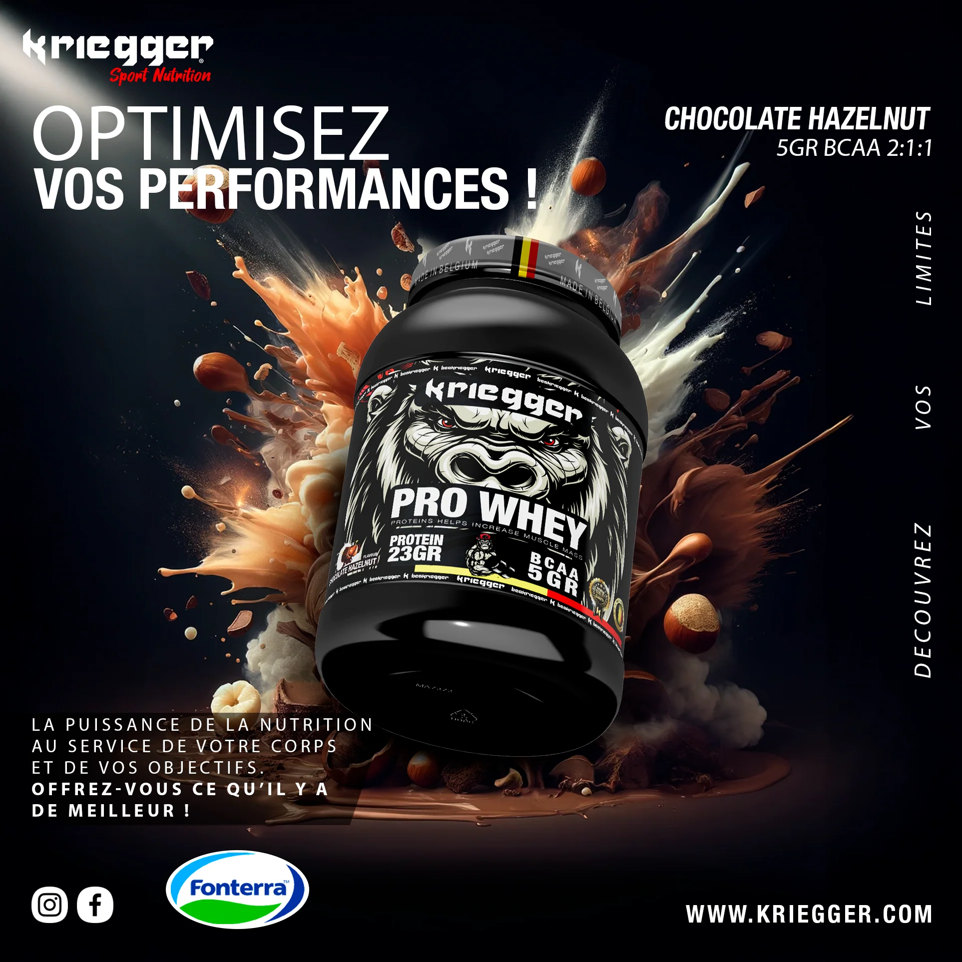 Kriegger PRO WHEY PROTEIN 2000G - Image 7