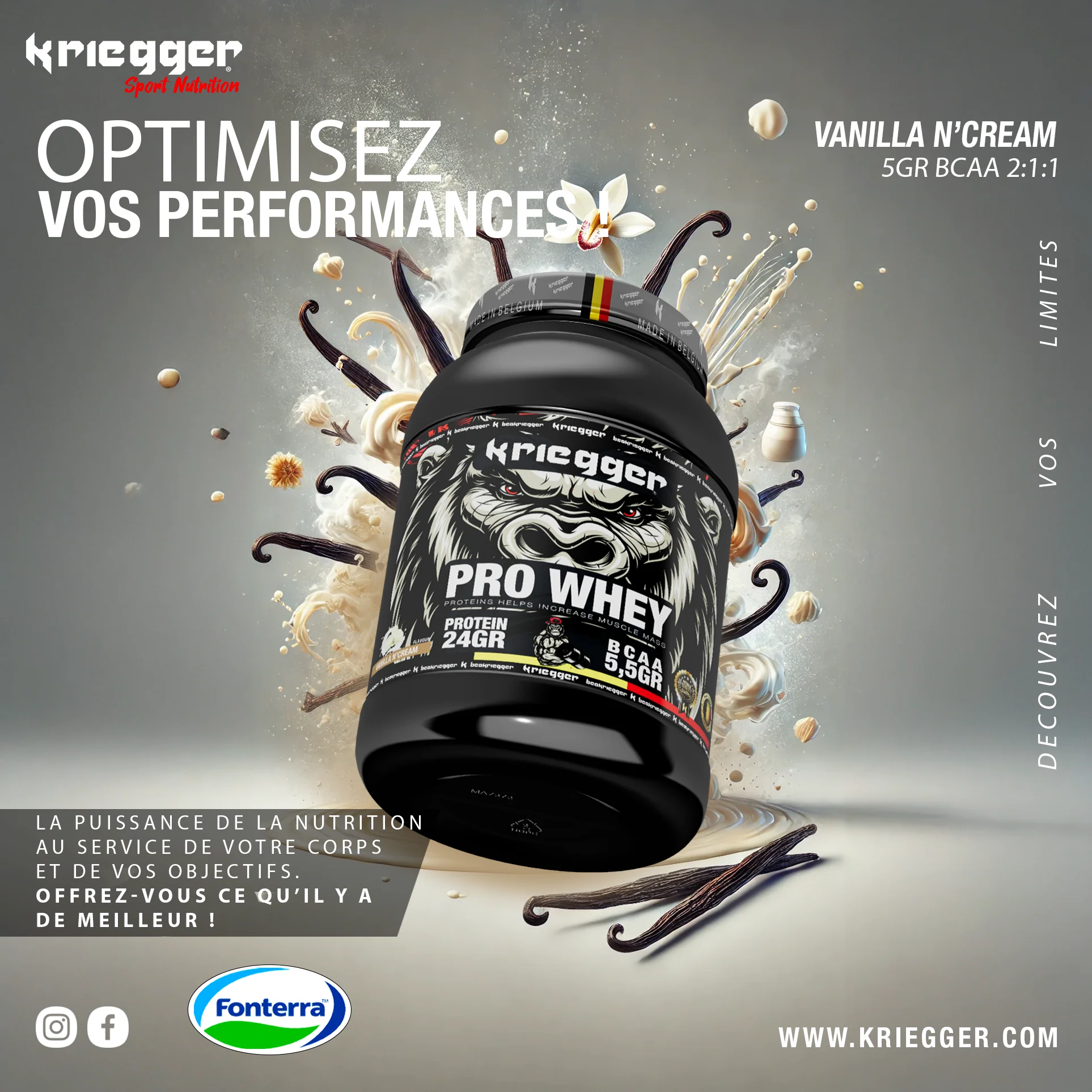 Kriegger PRO WHEY PROTEIN 2000G - Image 8