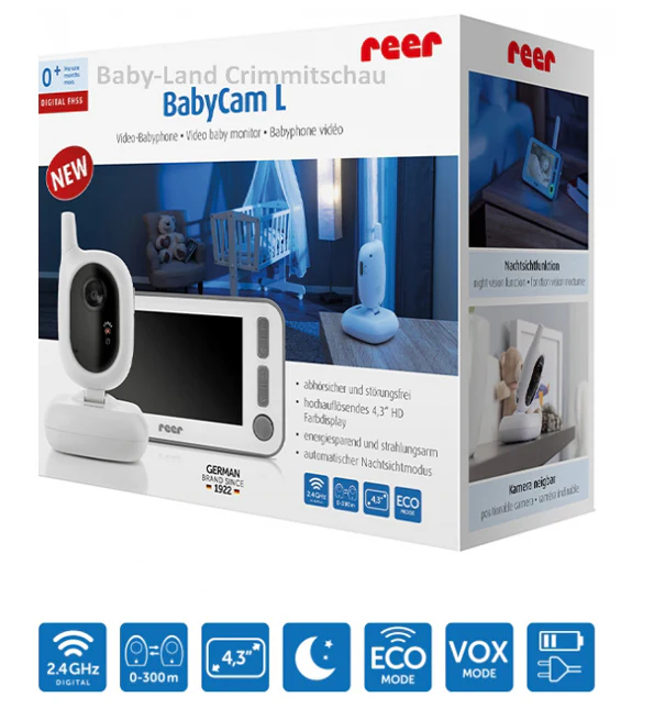 Reer Video baby monitor BabyCam L - digital 4.3 inch - Image 4