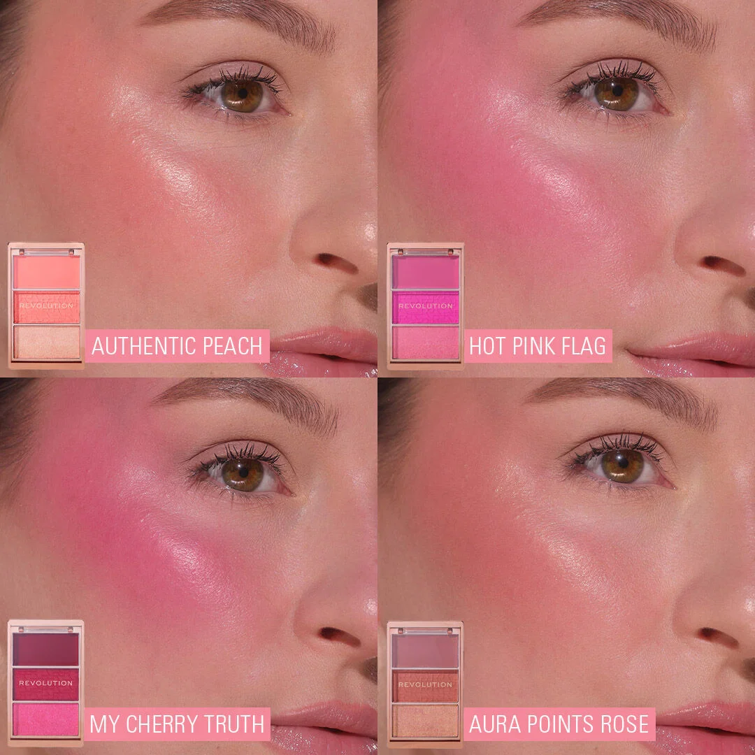 Revolution Blush Icon Palette Hot Pink Flag - Image 5