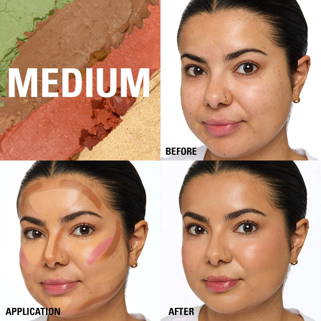 Revolution Everything Base Face Icon Complexion Palette Medium - Image 6