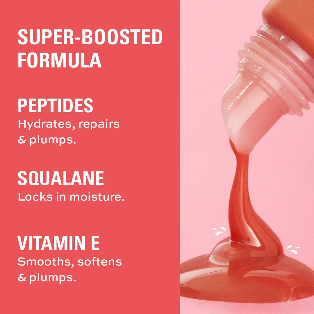 Revolution Juicy Peptide Lip Balm Nude Latte - Image 5