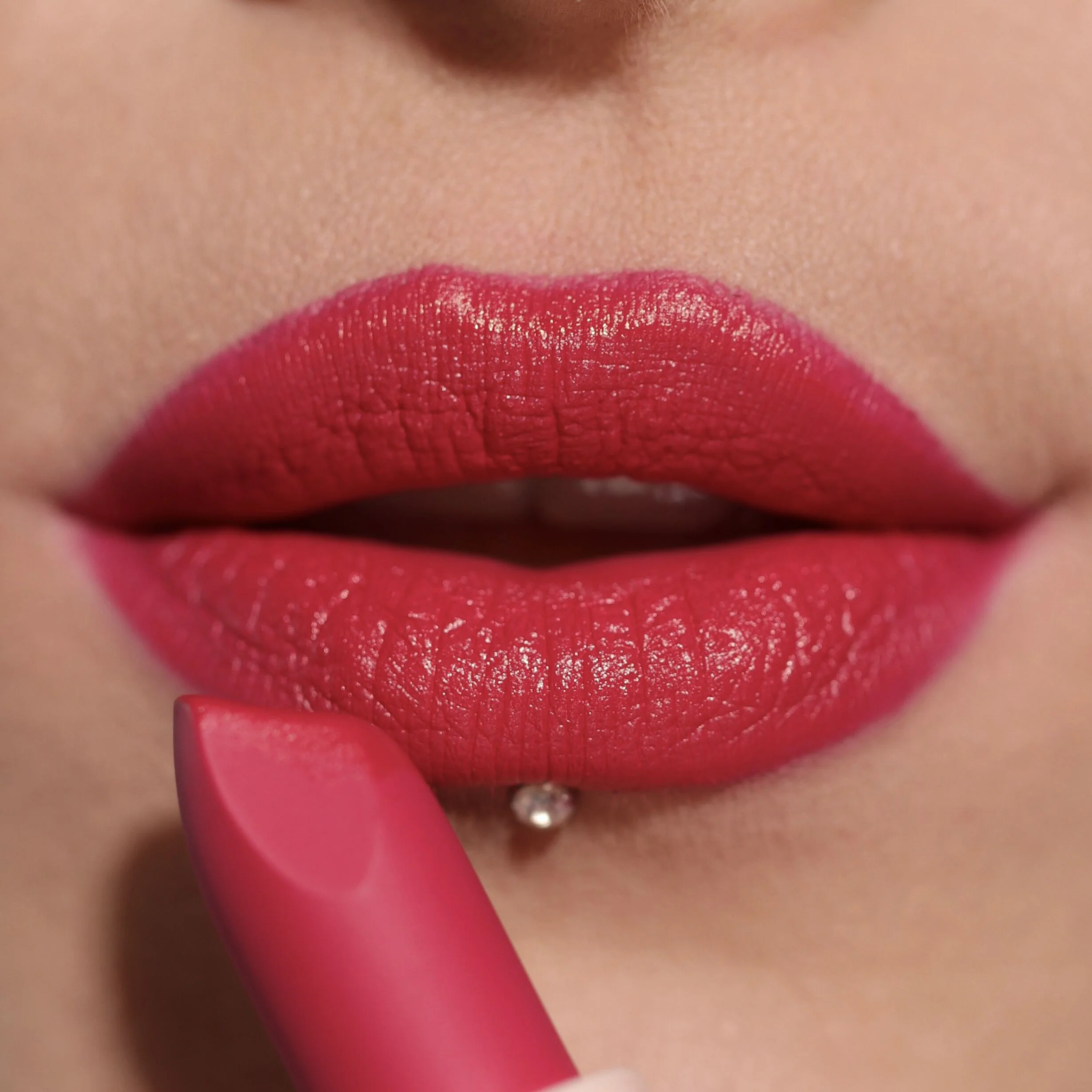 Revolution Lip Allure Soft Satin Lipstick Material Girl Wine - Image 2