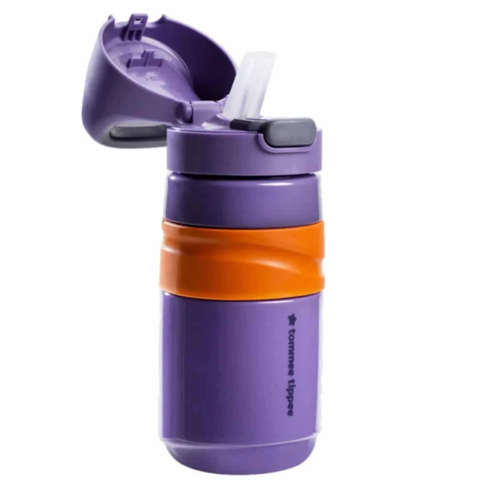 Tommee Tippee Gourde Anti-Fuite avec Paille 500ml – Mauve - Image 4