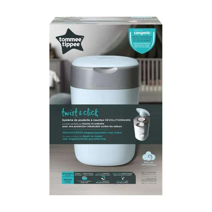 TOMMEE TIPPEE POUBELLE À COUCHES ANTI-ODEUR TWIST & CLICK- BLANC - Image 8