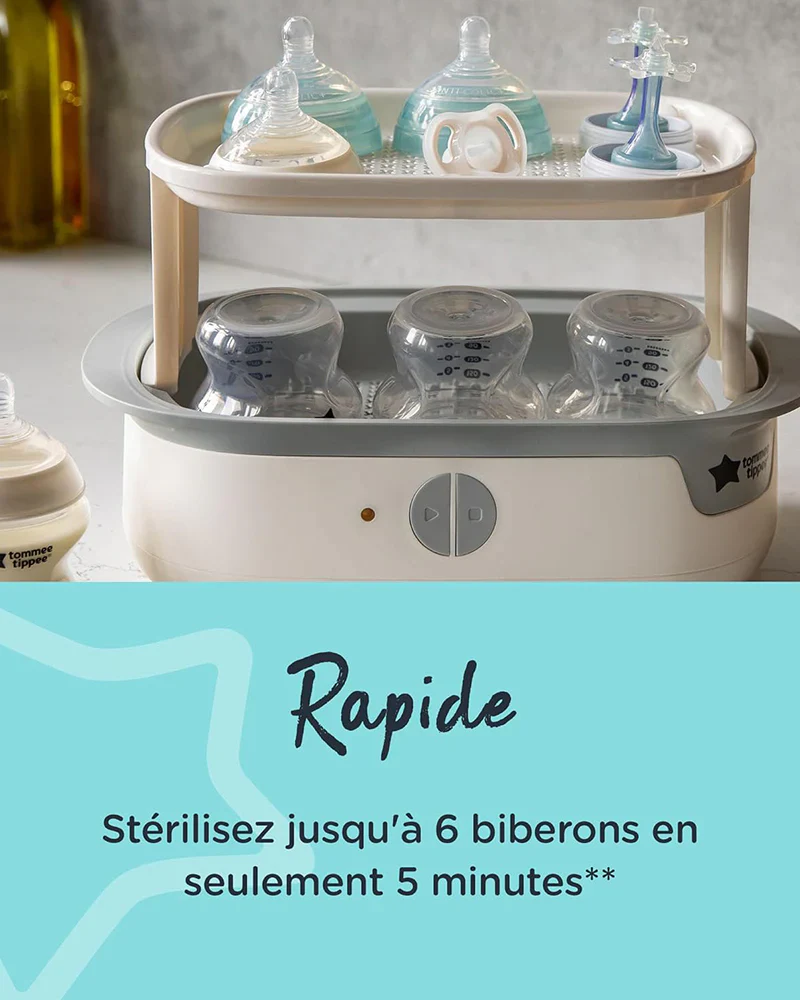 Tommee Tippee Super Steam Electric Steam Sterilizer - White - Image 6