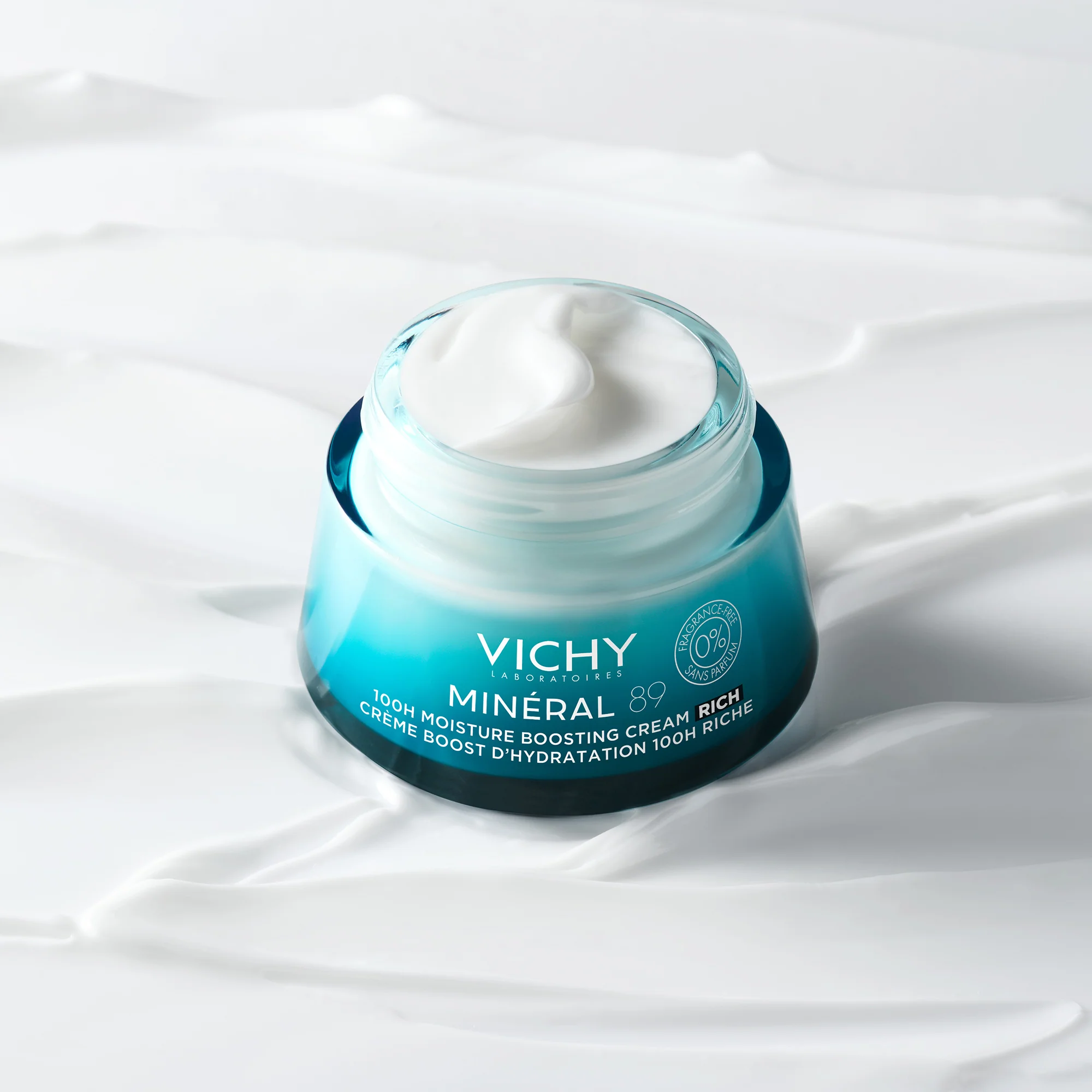 VICHY MINÉRAL 89  CRÈME RICHE BOOST D’HYDRATATION 100H SANS PARFUM - Image 6